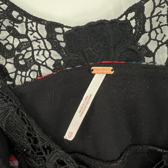 Free People Floral Lace Tank Dress Size XS - Picture 5 of 8